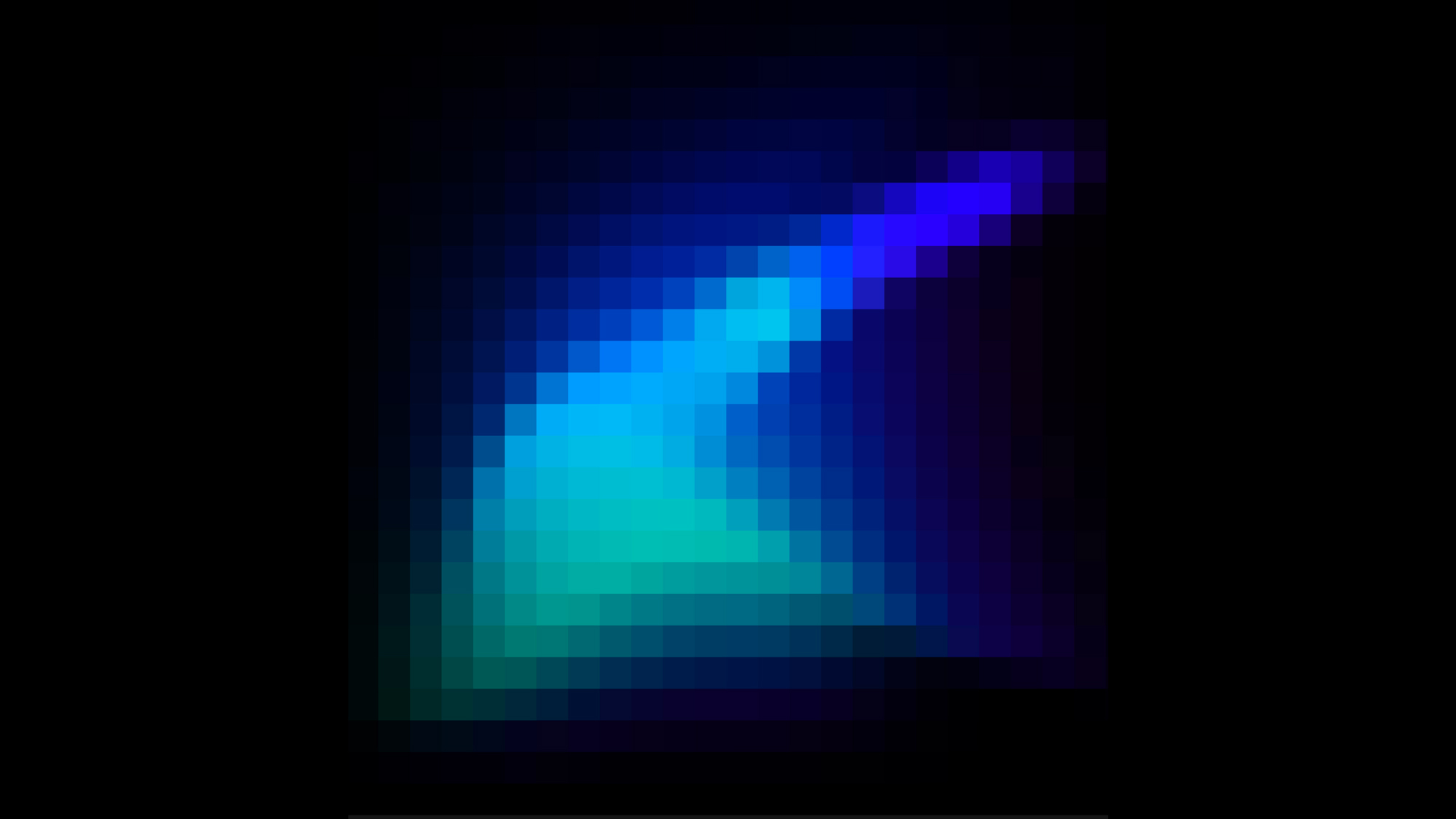 gradient of blue aurora borealis pixelated