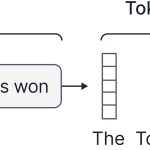 chart of text representation input and token embeddings